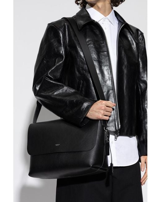 COACH Black Shoulder Bag "Ludlow Messenger" for men