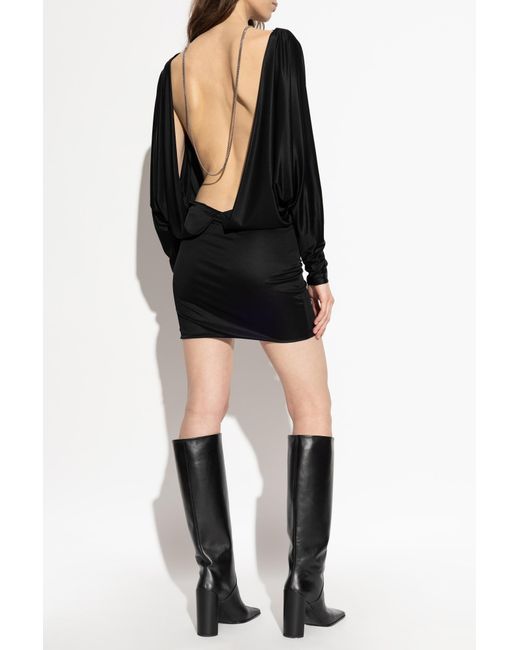 DSquared² Black Backless Dress