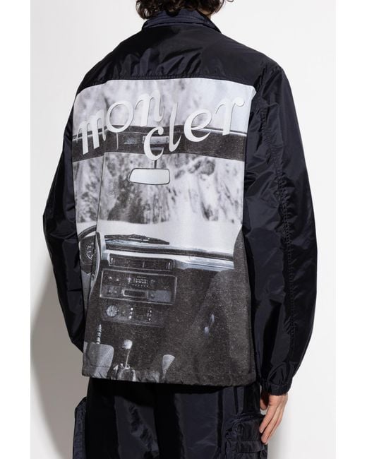 Moncler Blue Light Jackets for men