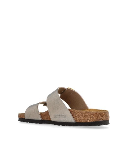 Birkenstock White Sandals Sydney Cushion Buckle