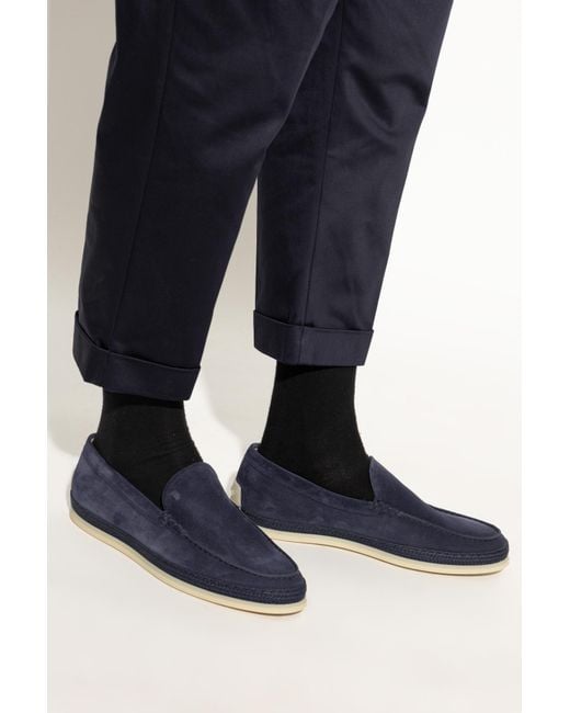 Tod's Blue Suede Shoes Type 'Loafers' for men