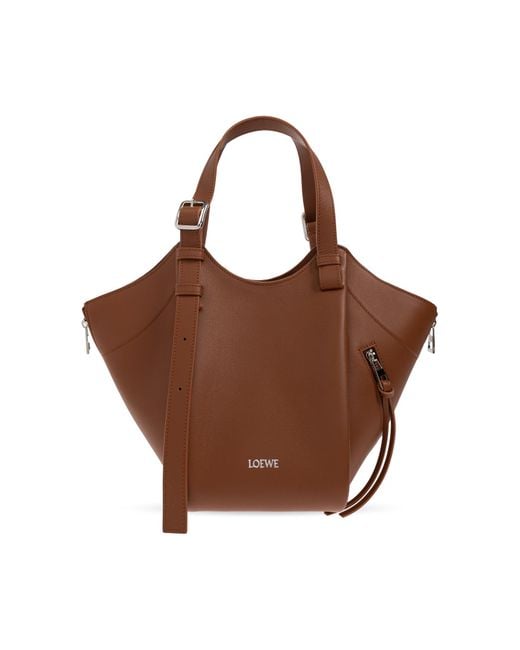 Loewe Brown 'Hammock Flip Medium' Shoulder Bag