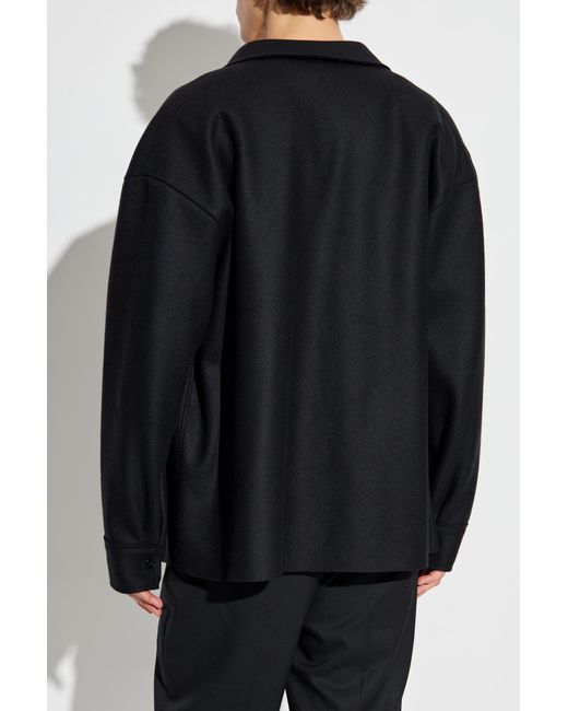 Jil Sander Blue Wool Shirt for men