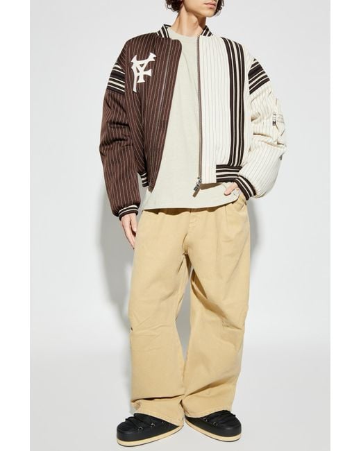 PDF Brown Insulated "Bomber" Jacket for men