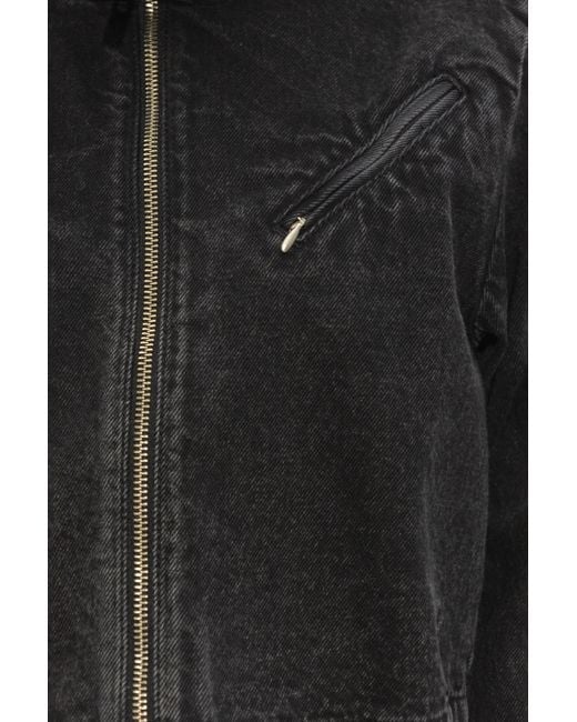 Adidas Originals Black Short Denim Jacket,