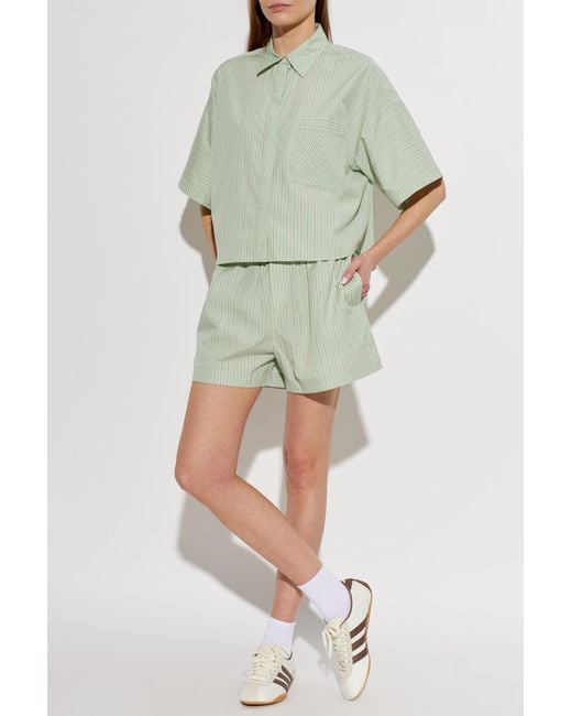 Rag & Bone Green Striped Shirt