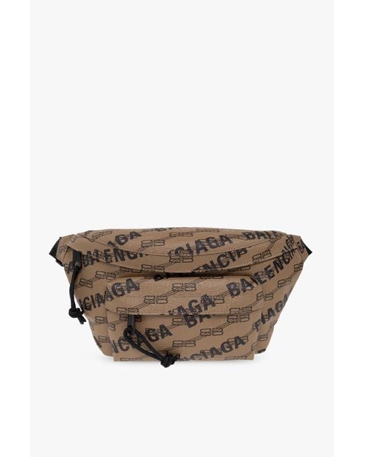 Balenciaga Brown 'signature Medium' Belt Bag for men