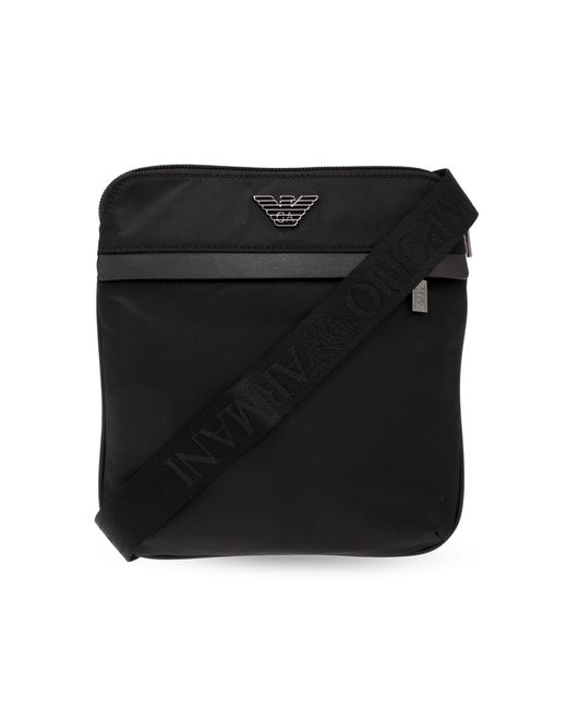 Emporio Armani Black Bag From The 'Sustainability' Collection for men