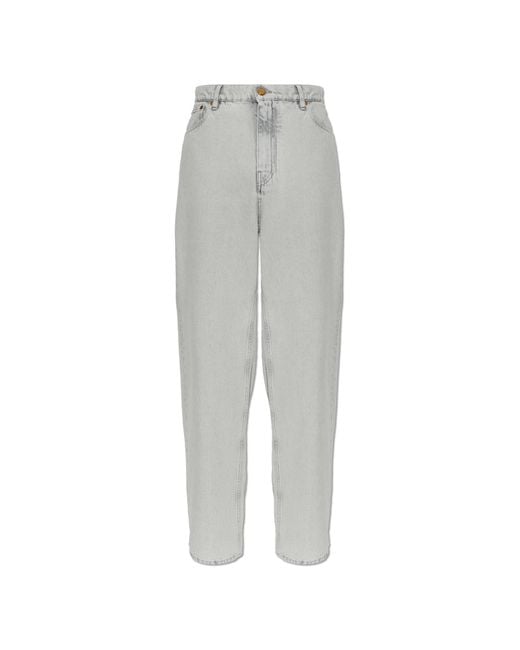 Jil Sander Gray Straight-Leg Jeans for men