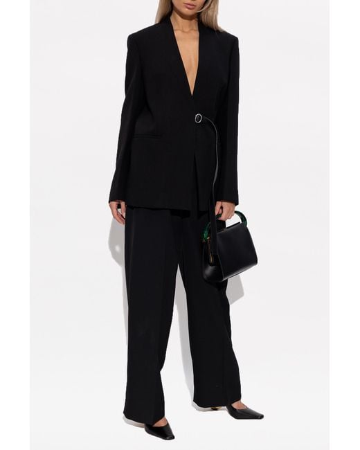 Jil Sander Black Wool Trousers