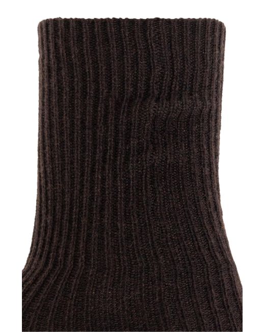 Lisa Yang Black Cashmere Socks 'Zera'