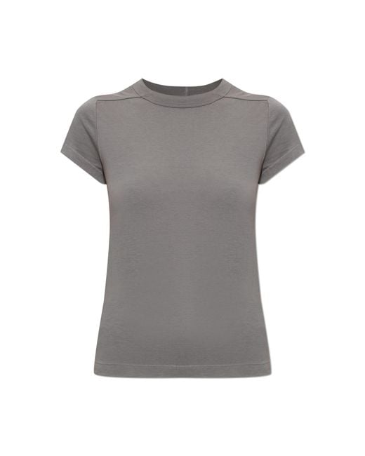 Rick Owens Gray Crew Neck T-Shirt