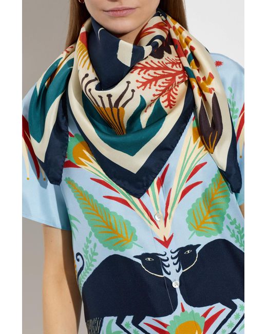 Etro Black Silk Scarf