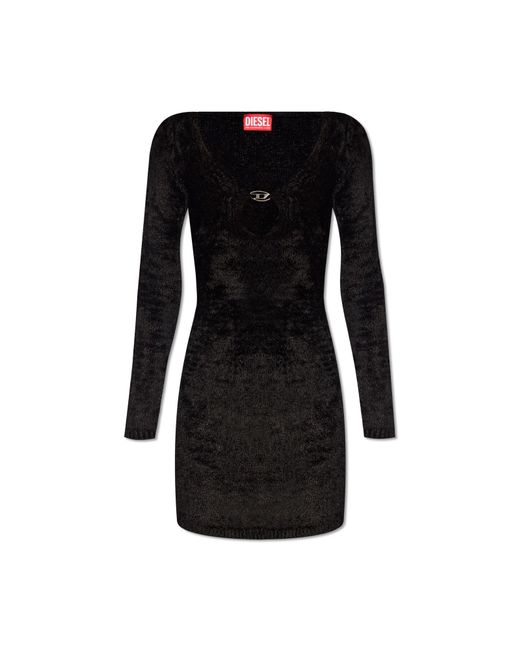 DIESEL Black 'M-Coleen' Chenille Dress