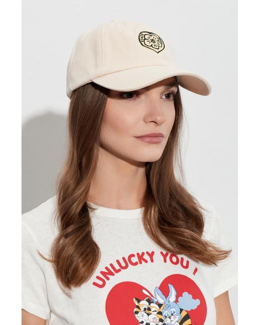 KENZO White Cap With Logo
