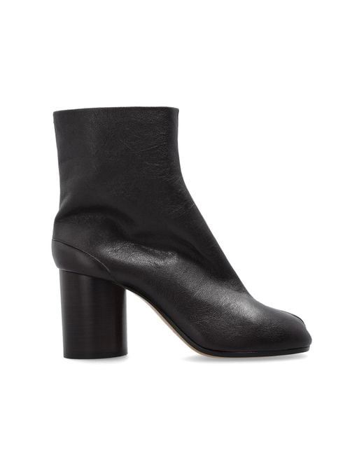 Maison Margiela Black Ankle Boots With "Tabi" Cut-Out