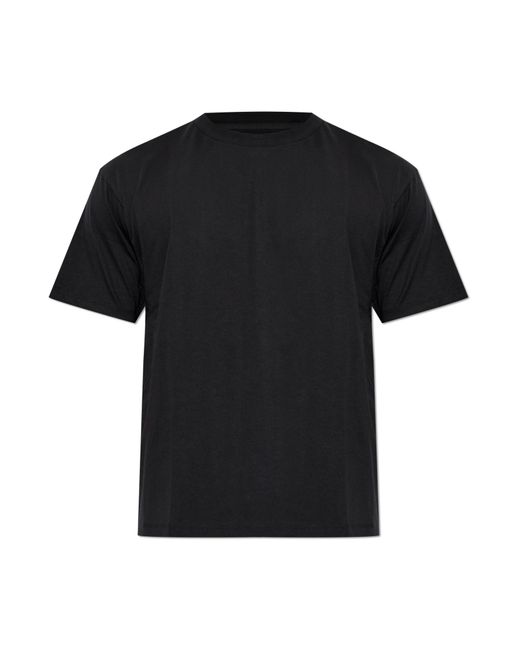 Rag & Bone Black T-Shirt With Embroidered Logo for men