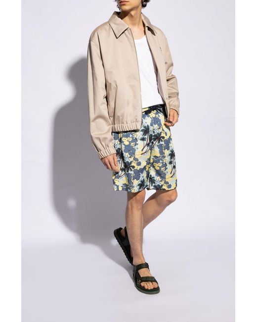 PS by Paul Smith Blue Printed Shorts, for men