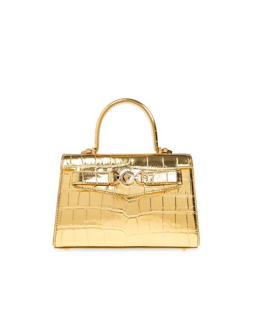 Versace Metallic Leather Handbag,