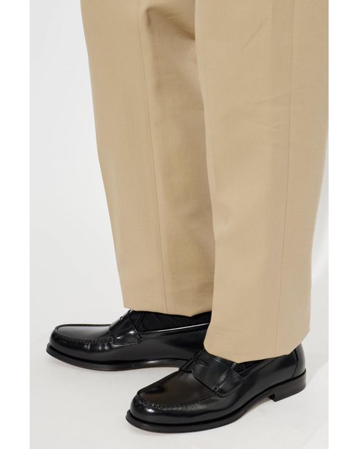 Ferragamo Black Samuel Leather Loafers for men