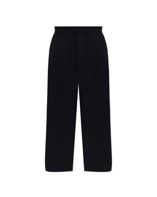 DSquared² Black Wide-Leg Trousers for men