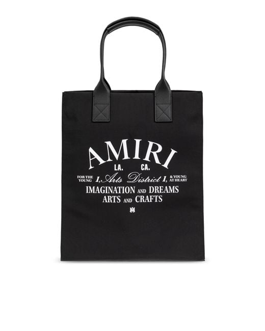 Amiri Black Shopper Bag for men
