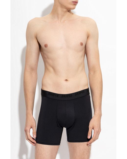 Skims Black Three-Pack Of Boxer Shorts for men