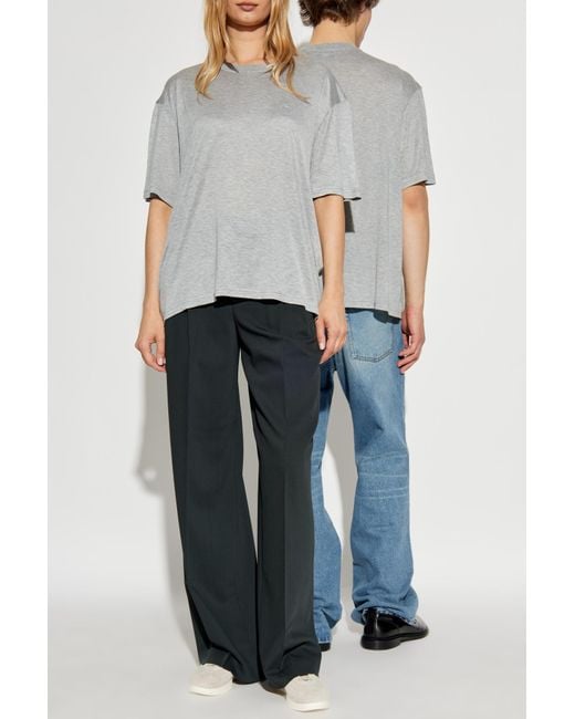 AMI Blue T-Shirt With Logo