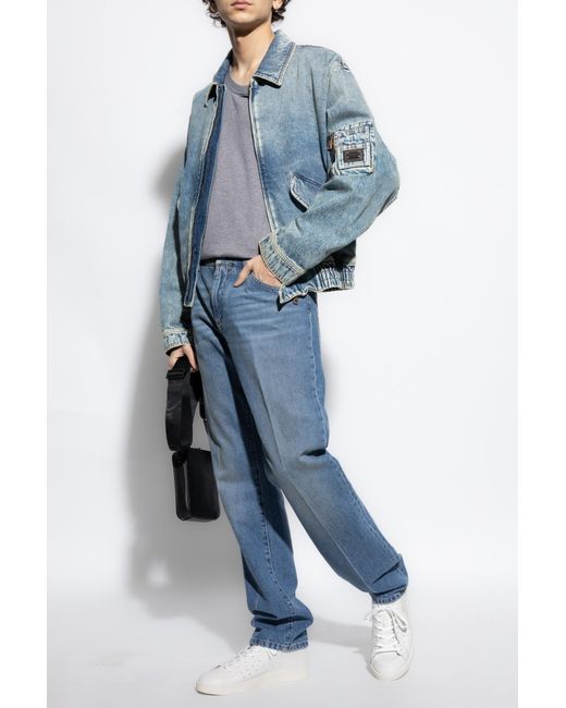 Dolce & Gabbana Blue Jeans With Slightly Tapered Legs for men