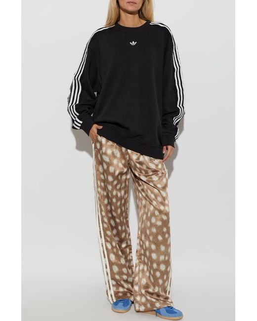 Adidas Originals Black Sweatshirt With Embroidered Logo