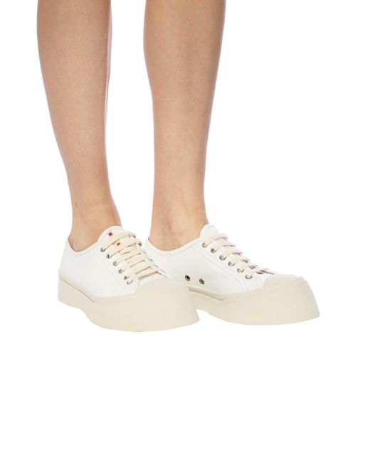 Marni Leather 'pablo' Platform Sneakers in White - Lyst