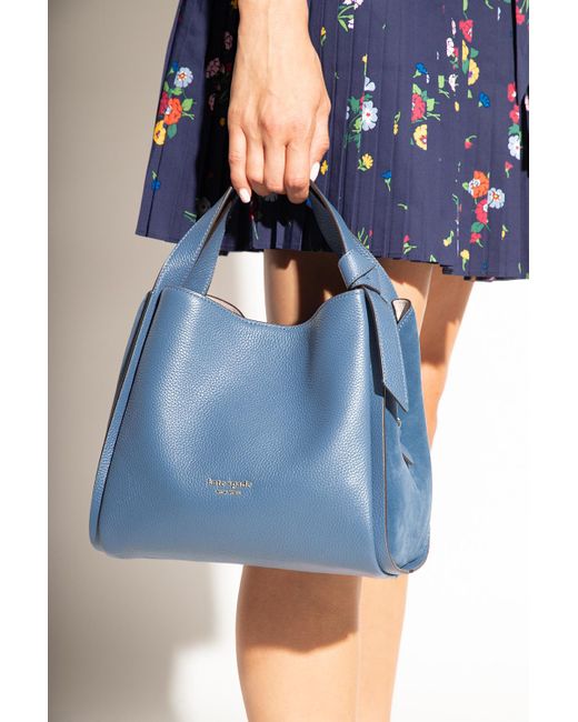 Kate Spade 'knott Medium' Shoulder Bag in Blue | Lyst
