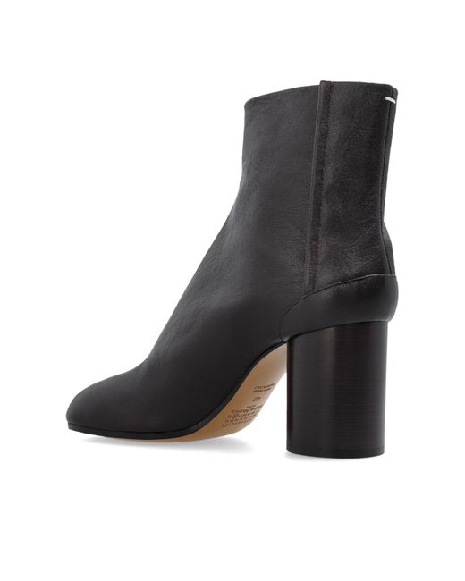 Maison Margiela Black Ankle Boots With "Tabi" Cut-Out