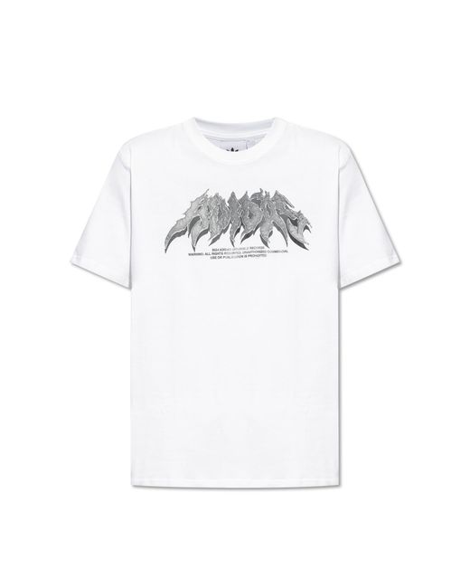 Adidas White T-shirt With Logo, for men