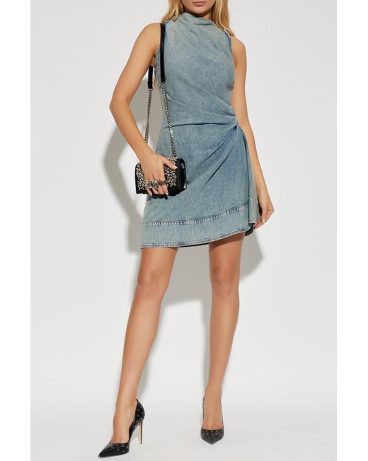 McQueen Blue Denim Dress