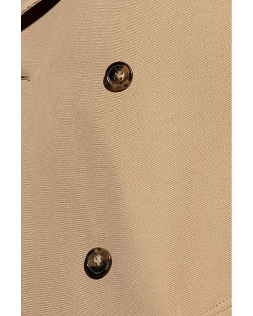 A.P.C. White Double-Breasted Coat for men