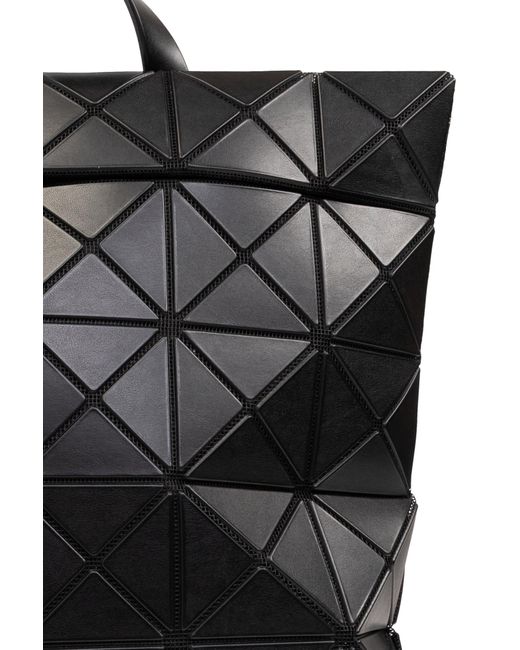 Bao Bao Issey Miyake Black Backpack With Geometric Pattern,