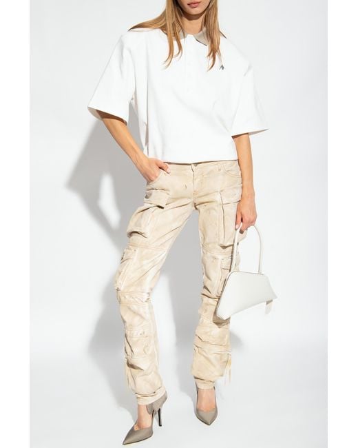 The Attico Natural Essie" Cargo Jeans