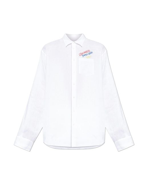 DSquared² White Shirt Capsule 'Summer Lovers' for men