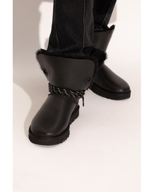 Ugg Black Snow Boots 'W Bailey Tie'