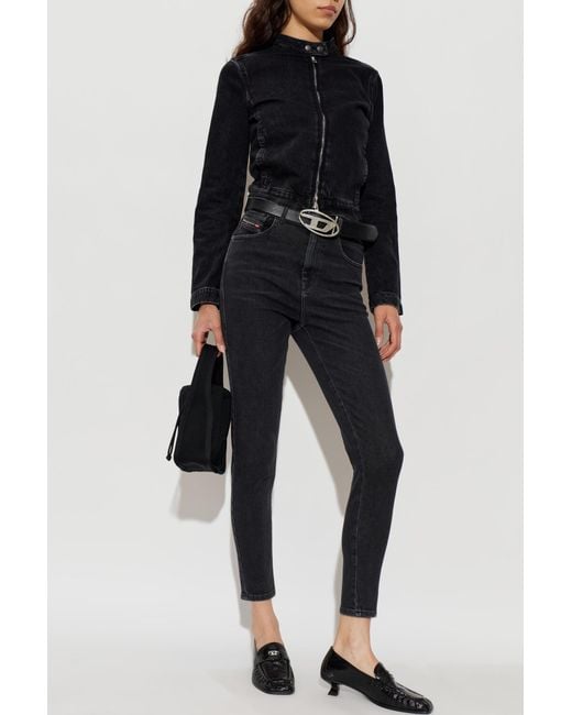DIESEL Black Jeans "1984 Slandy-High"