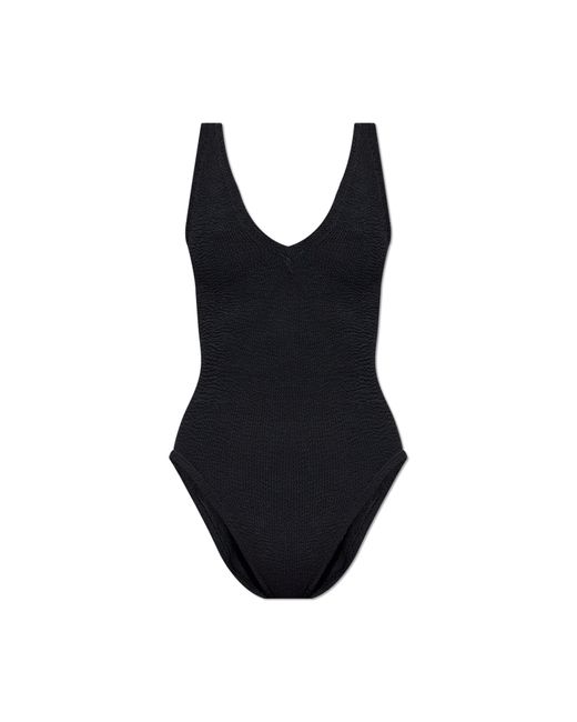 Hunza G Black One-Piece Swimsuit 'Sadie'