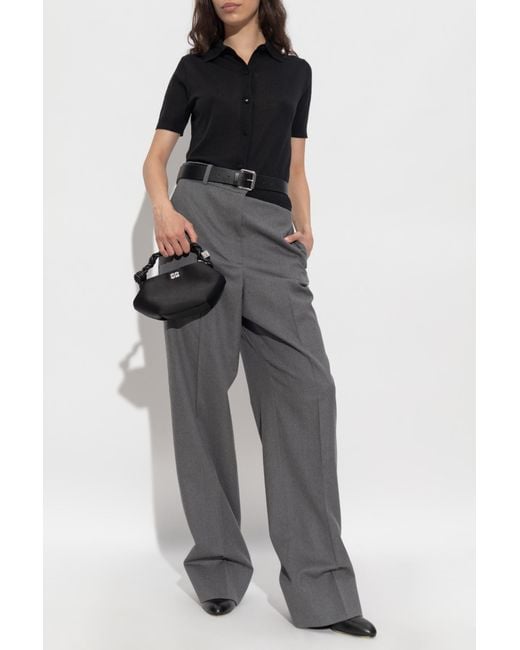 Max Mara Black Wool Shirt "Romania"