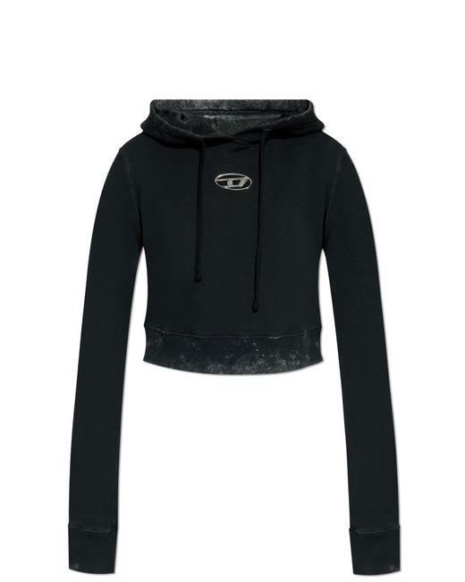 DIESEL Black Sweatshirt F-Slimmy-Hood-P5
