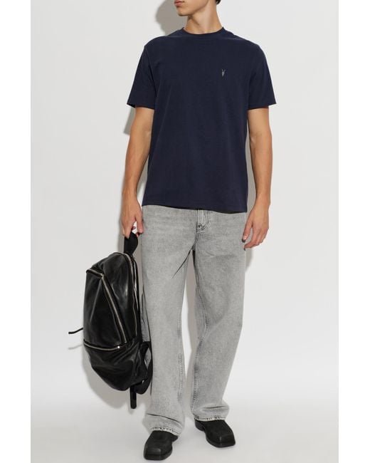 AllSaints Blue T-Shirt 'Dexter' for men