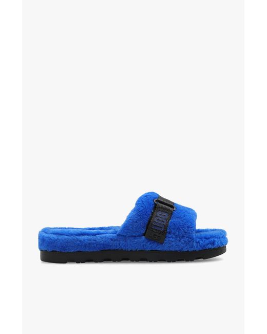 Ugg Blue 'fluff Up' Wool Slides for men
