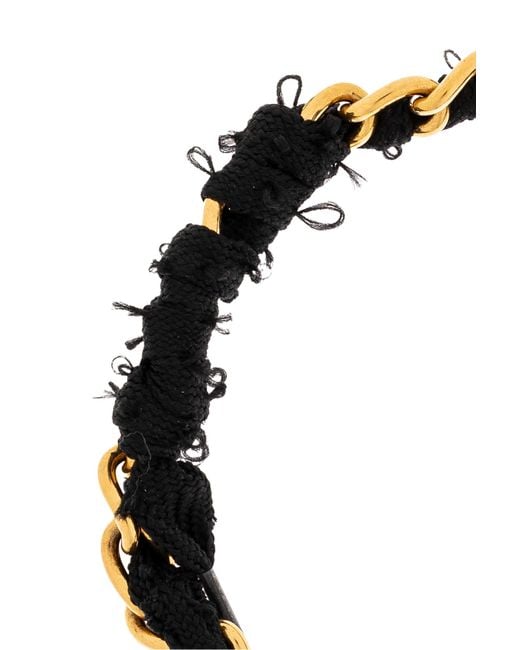 Balenciaga Black Short Necklace With Round Pendant