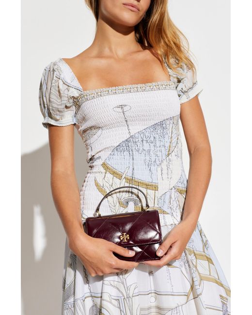 Tory Burch Purple 'Kira Mini' Wallet On Chain