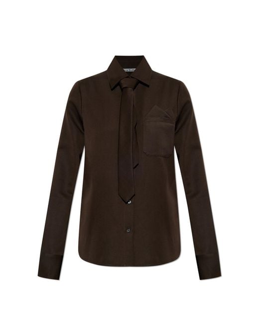 Acne Black Wool Shirt