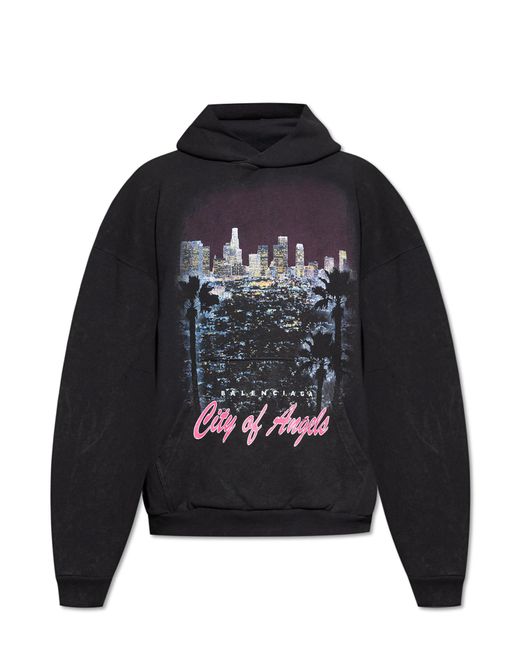 Balenciaga Black Sweatshirt With Print for men